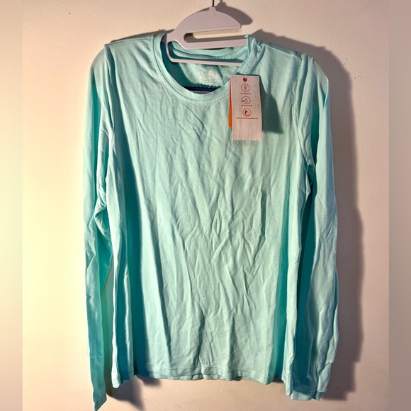 UV Skinz Women's Long Sleeve Everyday Tee - UPF 50+ - soft bamboo material- sz M - Picture 4 of 12